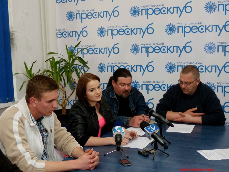 Прес-конференція «Залучення молоді до активної участі у позачергових виборах Президента України та запобіганню їх порушень в Тернопільській та Хмельницькій областях»