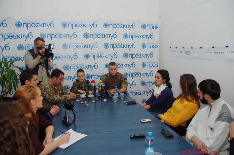 прес-конференція «Діяльність тернопільського «Товариства ветеранів АТО» і вирішення серйозних соціальних проблем захисників України»