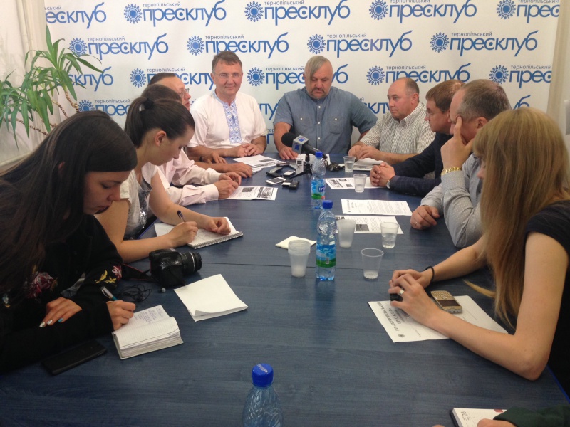 Прес-конференція на тему «Громадська ініціатива: бійців АТО запрошують на сплав Дністром»