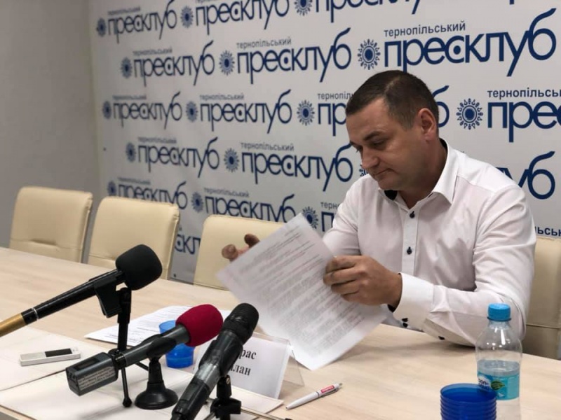 Про свою роботу впродовж року звітує депутат Тернопільської міської ради Тарас Білан